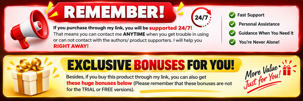 247 Support and Exclusive Bonuses