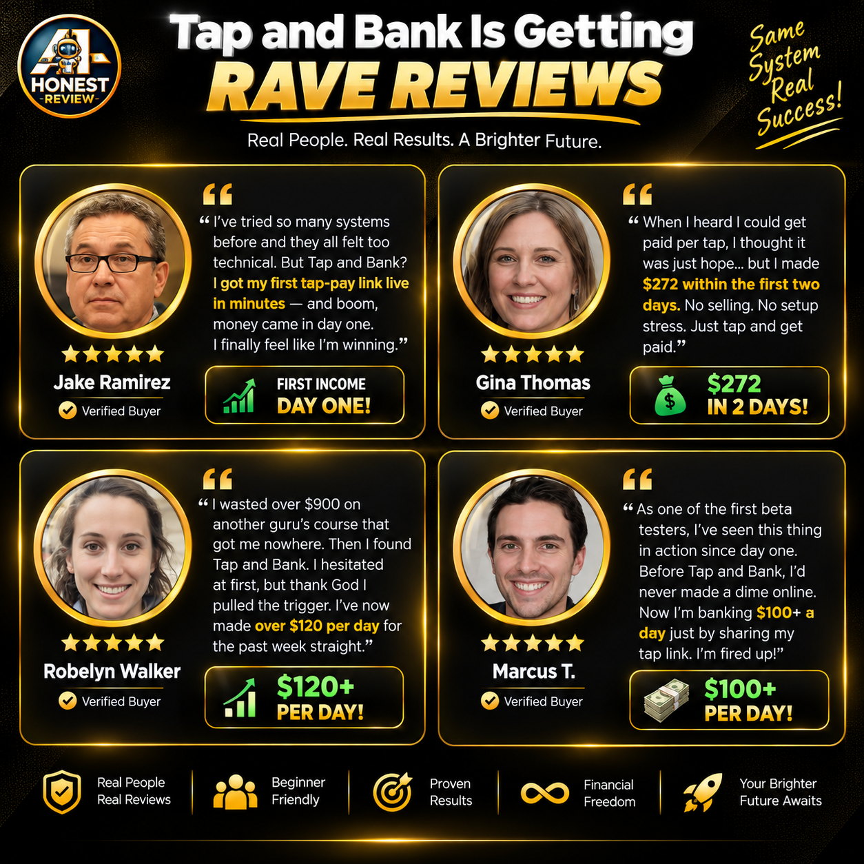 Tap and Bank Rave Reviews